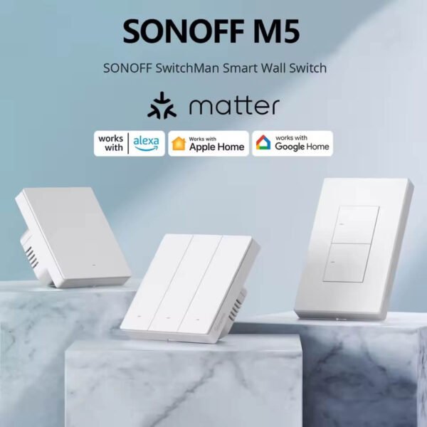 Interruptor de Pared Sonoff M5 Matter - Blanco