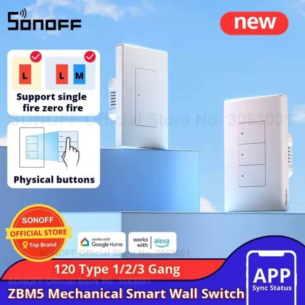 Interruptor de Pared Sonoff ZBM5