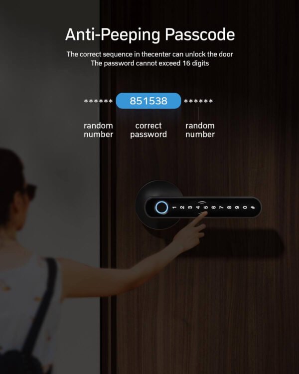 Cerradura TMZON WiFi Plateado